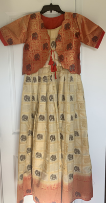 Picture of Semi pattu long frock