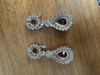 Picture of Victorian  choker and Doublets  in ruby combo