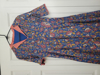 Picture of Blue and peach kalamkari dress