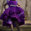 Picture of Designer purple frock 1-2y