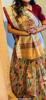 Picture of Soft silk paithani saree with  2 blouses-chaniyacholi deep cut designer styled blouse