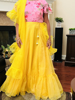 Picture of Organza  lehenga set with ruffles dupatta