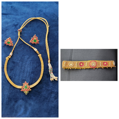 Picture of kante neckpiece with waist belt