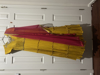 Picture of Mango Yellow georgette layered mirror yoke long frock