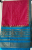 Picture of NEW Semi Silk Saree with scallop sleeves