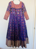 Picture of Purple benaras long frock