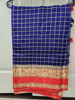 Picture of Royal blue Semi Silk Saree