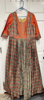 Picture of New Floor Length  Full sleeves  Orange & Green Anarkali dress