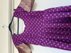 Picture of Purple chanderi long frock