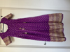 Picture of Purple chanderi long frock