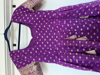 Picture of Purple chanderi long frock