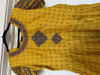 Picture of Yellow chanderi long frock