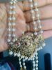 Picture of Brand New Rice pearl Mid length chain and earrings