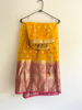 Picture of Yellow and Pink Heavy Work Lehenga and Dupatta set