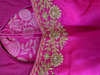 Picture of New pure Kanchi pattu saree with maggam work blouse