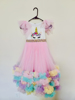 Picture of Beautiful Unicorn theme birthday dress 4-5y