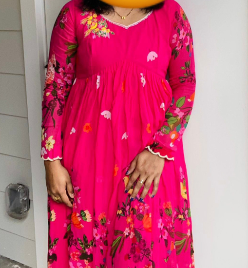 Picture of Alia cut Designer pink gown