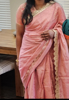 Picture of Baby pink tissue saree
