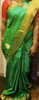 Picture of Green semi pattu saree