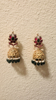 Picture of Jadau Jhumka earrings with dangling pearls