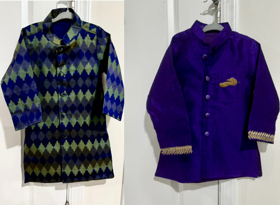 Picture of Royal blue and purple kurta 2-3y