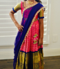 Picture of Kanchi pattu langa with 2 blouses 4-6y