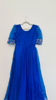 Picture of PL512 Royal blue organza long frock