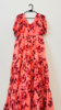 Picture of PL514 Peach floral 2 tired long frock