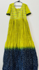 Picture of PL529 Parrot green and navy blue dress