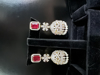 Picture of 3 earrings CZ Jhumkas and Kundan chandbalis