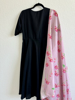 Picture of Black cotton Dress - Feeding Friendly