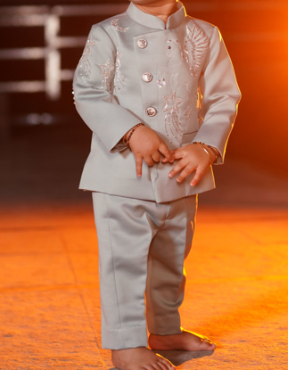 Picture of Side Buttoned ensemble with coordinated trouser 12-15M