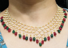 Picture of Pachi kundan neck set with earrings and pearl neck piece(Never worn)