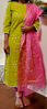 Picture of 3pcs bandini style kurti set and anarkali style kurti  combo