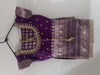 Picture of Banaras Mashru silk with cutwork boarder and maggam work blouse