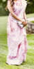 Picture of Baby pink floral organza saree with custom made blouse