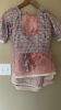 Picture of Baby pink floral organza saree with custom made blouse