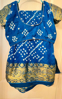 Picture of Blue bandhini saree