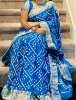 Picture of Two beautiful Pink and Blue bandhini sarees