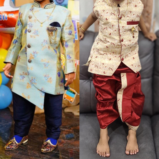 Picture of Kurta pajama set and dhoti combo  set 4-5y