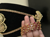 Picture of Long peacock haaram with bangles combo