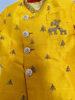 Picture of Beautiful Mustard Yellow Raw silk Kurtha 1-2y