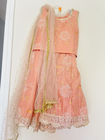 Picture of Lil muffet Chanderi lehenga 2-4y