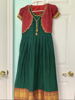 Picture of Narayanpet frock with over coat 8-10y