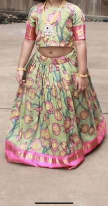 Picture of Pure Kalamkari crop top 4-5y