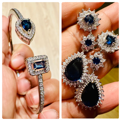 Picture of Beautiful and Elegant Blue Sapphire Combo