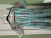 Picture of Floral organza Seagreen dress