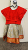 Picture of frock and body lehanga with ruffule blouse combo 2-3y