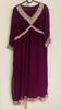 Picture of Trendy Pure Chinon Aliya cut purple color 3 piece set.