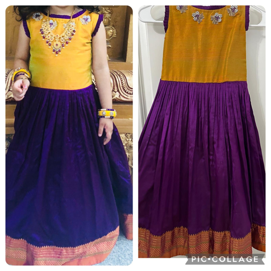 Picture of PL564 Narayanpet long gown 4-6y